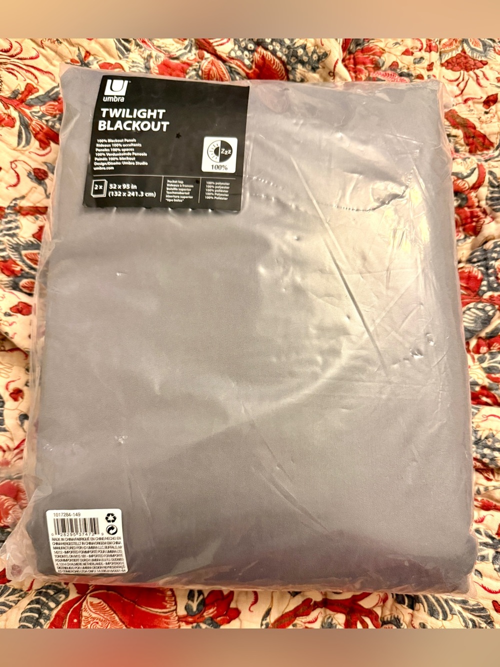 New NWT Umbra extra long Twilight Blackout polyester Panels Curtains set 2 95”